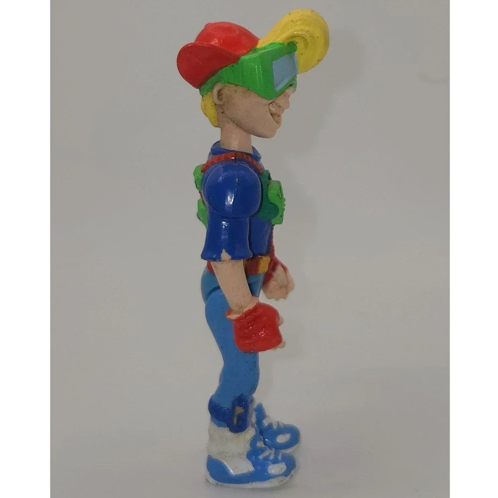 Burger King Action Figure Blue Fair Cond. 1990 Kid Vid Kids Club Toy